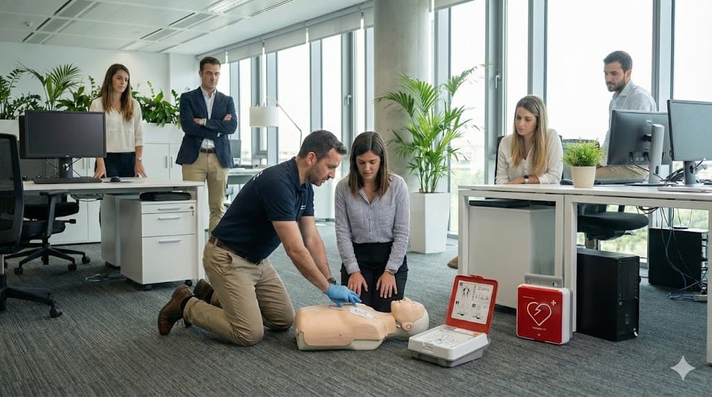 Défibrillateur et matériel de secours